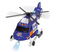 Dickie Toys Hélicoptère Action Series 18 lumières et sons, pales mobiles, Multicolore