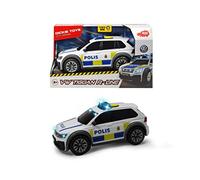 Dickie Toys 203714013033 - Voiture de Police suédoise VW Tiguan R-Line avec Roue Libre, lumière et Son - 25 cm - À partir de 3 Ans - Piles incluses