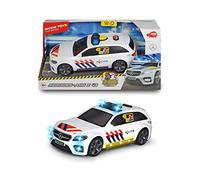 Dickie Toys 203716018004 - Voiture de Police néerlandaise Mercedes-AMG E43, 30 cm, 1 à 16, à partir de 3 Ans, lumière et Son, Chien aboiant, avec Piles