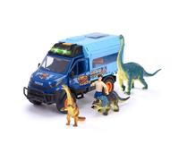 Dickie Toys 203837025 Dinosaur World Car Iveco Daily 4 x 4 (26 cm) with Fold Lab