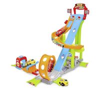 Dickie Toys ABC Jays Jump N Fun Tower (66 x 72 x 64 cm) Circuit de Course à partir de 1 an avec Boucle, charpente et 2 Voitures Jouet, autoroute Jouet pour bébés et Enfants à partir de 12 Mois