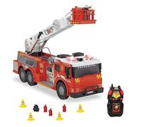 DICKIE TOYS Camion de pompiers radiocommandé 62 cm - Lumière et son, 4x AA, dès 3 ans