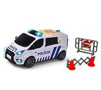 Dickie Toys Furgon Police Portugaise Jouet 28 cm, avec lumière et Son, Ouverture de Portes arrière, à partir de 3 Ans (203715013027)