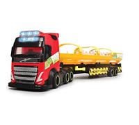 Dickie Toys – Camion à charge lourde Volvo FH16 – Modèle réduit 1/14 – Rouge