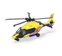 Dickie Toys - Hélicoptère de Sauvetage Airbus H160 (Jaune, 23 cm) avec hélice à remontage de Haute qualité (Ultra Silencieux et Longue durée) - Hélicoptère Jouet pour Enfants à partir de 3 Ans