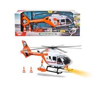 Dickie Toys Hélicoptère de Sauvetage avec lumière et Son, Rotor Rotatif, treuil, 64 cm