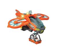 Dickie Toys - Hélicoptère Jouet Sky Patroller (35 cm) - Avion de Sauvetage avec Ailes Pliables et Fonction de pulvérisation d'eau - hélicoptère Jouet pour Enfants à partir de 3 Ans - Multicolore -
