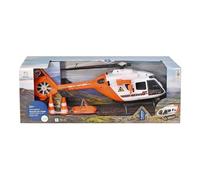 Dickie Toys Hélicoptère de Sauvetage avec lumière et Son, Rotor Rotatif, treuil, 64 cm