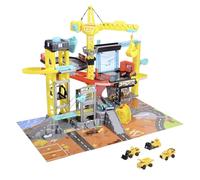 Dickie Toys - Jouet de chantier - Grand kit de construction avec grue, 4 véhicules de chantier, lumière, son, accessoires et nombreuses fonctions, chantier pour enfants à partir de 3 ans, 79 x 52 x 42