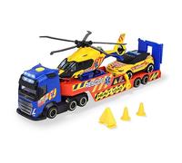 Dickie Toys - Lot de 3 véhicules de Sauvetage Volvo avec camionnette, Voiture et hélicoptère Airbus - Véhicules de Sauvetage - Voitures Jouets pour Enfants à partir de 3 Ans, avec Accessoires et