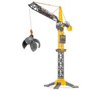 Dickie Toys Mighty Grue 110 cm, Jouet avec télécommande par câble, Rotation à 360°, Boule de démolition avec Fonction de préhension, optimale pour Les Enfants à partir de 3 Ans (203729022)
