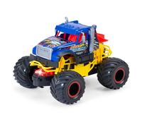 Dickie Toys - Monster Truck Sharp Eagle à partir de 3 Ans (18 cm) - Camion Mack Trucks comme Camion Monstre avec lumière et Son Cool, Voiture Jouet pour Enfants avec Friction et pneus en Caoutchouc