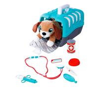 Simba Mallette vétérinaire en peluche 24 cm – 7 pièces avec accessoires – 25x18x17 cm – dès 3 ans