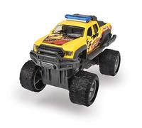 Dickie Toys Rally Monster Voiture avec Moteur à rétropulence, pneus en Caoutchouc, Suspension, 3 Couleurs Assorties, livré en 1 pièce, Bleu, Jaune ou Blanc, aléatoire 15 cm, 203752011