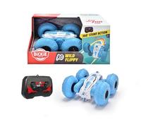 Dickie Toys RC Wild Flippy - Voiture Radiocommandée 15cm - Rotation 360° - Jusqu'à 8km/h - Dès 6 Ans - 201103003, Bleu