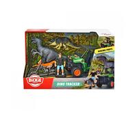 Dickie Toys - Coffret Chasseur de Dinosaures - Buggy à friction, 1 figurine articulée & 2 dinosaures