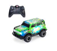 Dickie Toys Voiture télécommandée RC Glow Rally Truck (17 cm) - Voiture Jouet télécommandée à partir de 3 Ans avec lumière et pneus en Caoutchouc, 8 km/h, Voiture de contrôle à Distance pour Enfants