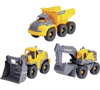 DICKIE TOYS Lot de 3 camions de chantier de 25,4 cm (203725007)