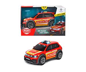 Dickie Toys VW Tiguan - Véhicule de Pompiers Rouge