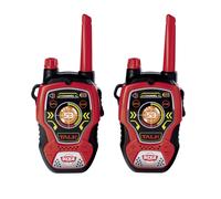 Dickie Toys - Walkie Talkie Fun, rood/zwart, 2 stuks, 16 cm, 2.4 GHz, bereik 100