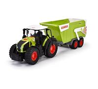 Dickie - Tracteur CLAAS + Remorque - 65 cm - Jouet Enfant - Mécanisme Roue Libre - Véhicule Agricole - Son et Lumière - Dès 3 Ans - 203739004ONL
