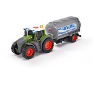 Dickie - Tracteur Fendt + Remorque 26cm - Véhicule Agricole - Citerne - Sons et Lumières - Dès 3 Ans - 203734000ONL