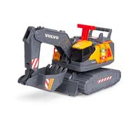 Dickie Toys Volvo Bagger Power Excavator (30 cm) - Pelle Jouet pour Enfants à partir de 3 Ans avec Roue Libre, Commande à Levier, lumière et Son, Convient comme Jouet de Sable, Piles incluses