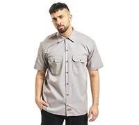 Dickies - 1574 à manches courtes Chemise de travail, 3X-Large, Argent