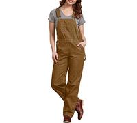 Dickies Relaxed Bib Overall Combinaison, Rinsed Brown Duck, X-Small Femme
