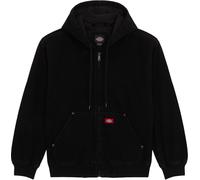 Dickies - Blouson en jean à la coupe décontractée - Hilham Lined Denim Hooded Bomber Black en Coton - Taille L - Noir Noir L