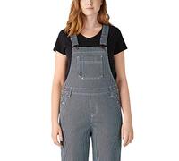 Dickies Salopette Boyfriend à Rayures Hickory, HIC délavé, L Femme