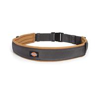 Dickies Ceinture de travail rembourrée robuste pour entrepreneurs, boucle à dégagement rapide, réglable de 7,6 cm de largeur, peut contenir la plupart des pochettes de ceinture à outils, gris/marron