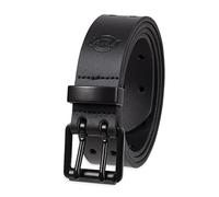 Dickies Ceinture en cuir à double broche pour homme, Noir perforé, 34/36 US (Medium)
