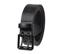 Dickies Ceinture en cuir entièrement réglable à double broche pour homme, Noir perforé, 38/40 US Large