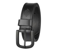 Dickies Ceinture en cuir véritable pour homme - Style décontracté durable - Tailles régulières et grandes et grandes, noir, 56