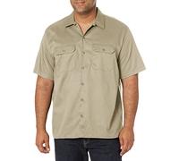 Dickies Chemise de Travail à Manches Courtes en sergé Flexible pour Homme (Lot de 1), Sable, XXL