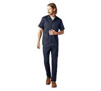 Dickies Chemise de Travail à Manches Courtes Flex Slim Fit pour Homme, Bleu Marine, XL
