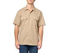 Dickies Chemise de Travail à Manches Courtes Flex Slim Fit pour Homme, Sable, Taille XL