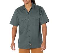 Dickies Chemise de Travail à Manches Courtes Grande Taille boutonnée, Lincoln Green, 3XL Plus Homme