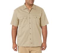 Dickies Short-Sleeve Work Shirt Chemise Longue à Bouton d'utilité Professionnelle, Sable du désert V1, S Homme