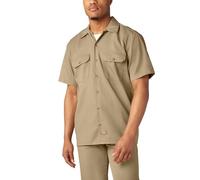 Dickies Chemise de Travail, à Manches Courtes, pour Hommes, Kaki, Taille L