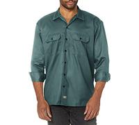 Dickies Chemise de travail à manches longues pour homme, Vert Lincoln, Taille M