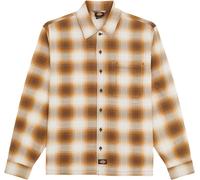 Dickies - Chemise décontractée en flanelle - Gulfport Flannel Shirt Chocolate Brown en Coton - Taille L - Marron Marron L