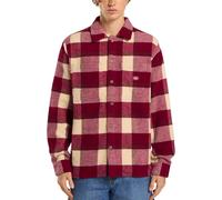 Dickies - Chemise décontractée - Plaid Coaling LS Shirt Tibetan Red pour Homme en Laine - Taille L - Rouge Rouge L