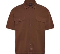 Dickies - Chemise en coton - 247 Gd Work Shirt SS Timber Brown pour Homme en Coton - Taille S - Marron Marron S