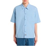 Dickies Venedocia Stripe Short Sleeve Shirt Bleu M Homme