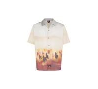 DICKIES Chemise 'Running Wild' mastic / jaune clair / gris clair / rouge pastel, Taille XL