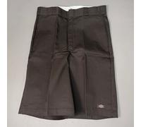 DICKIES Coupe Ample Sergé Short Travail 13 " Entrejambe Homme Sz 42 Marron Foncé
