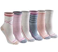 Dickies Dri-Tech Advanced Moisture Wicking Mid-Crew Socks, Available in M-l (6,12 Chaussettes, Blush Assortis (6 Paires), 6-9 (Lot de 6) Femmes