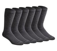 Dickies Dri-Tech Chaussettes Montantes avec contrôle de l'humidité, Anthracite (6 Paires), L Homme